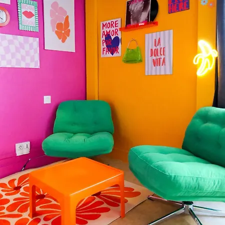Studette Pop Art - 2 Personnes - Coloree Apartment Angers
